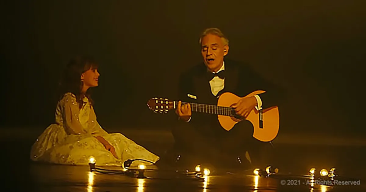 Andrea Bocelli and His 8-Year-Old Daughter Sing ‘Hallelujah’ in