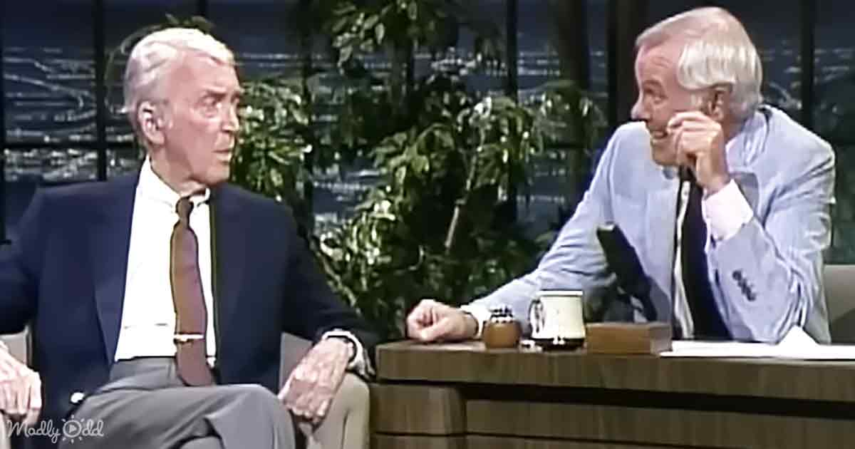 Jimmy Stewart and Johnny Carson
