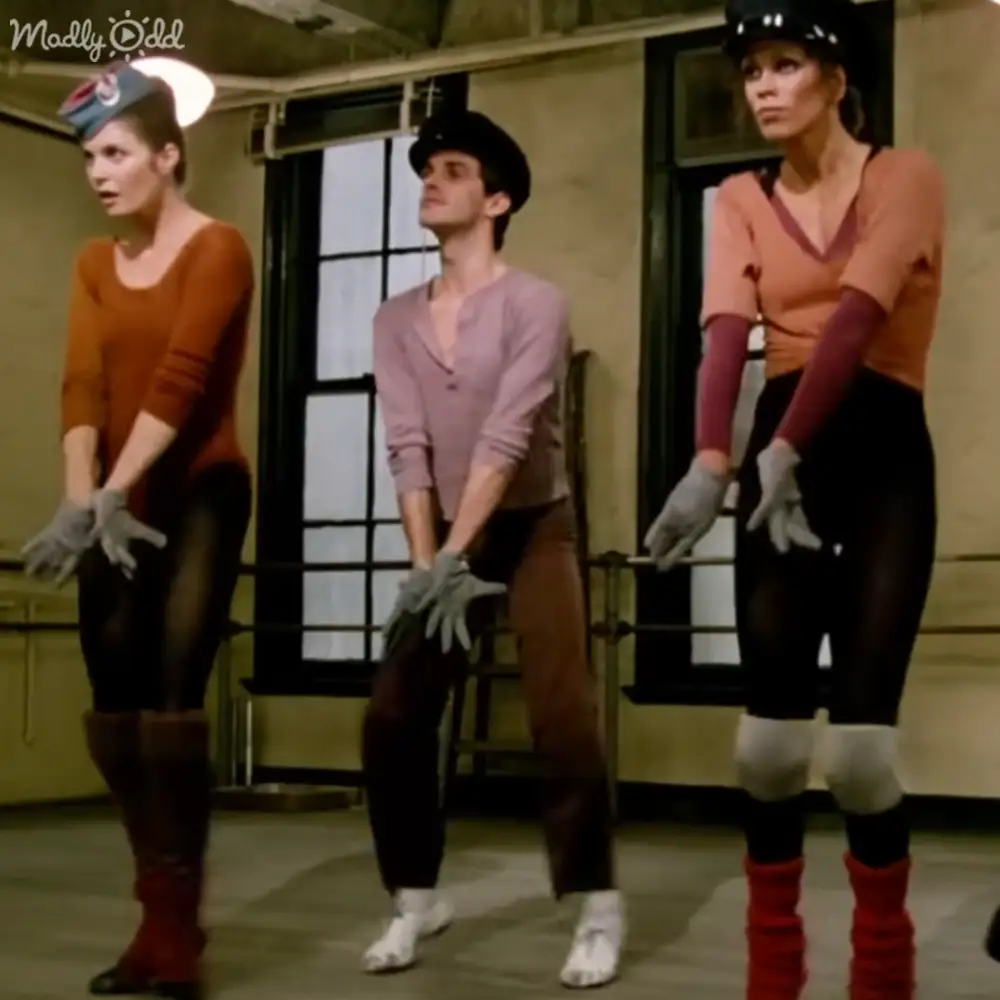 Dancers perform classic routine in vintage film