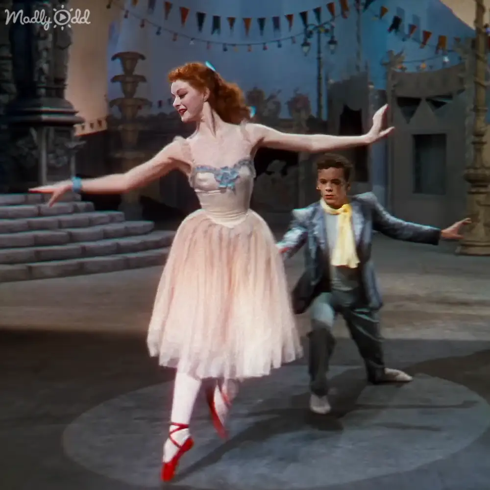 Close up of dancers feet during tap dance sequence