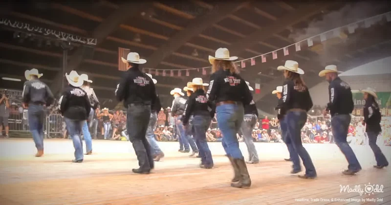 Fiddles cry and boots fly in country line dance rodeo - Country Bucket